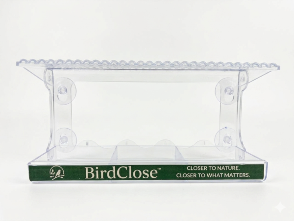 BirdClose™ Horizon - Extra-Wide Panoramic Window Bird Feeder