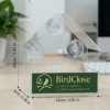 BirdClose Lodge window bird feeder measures
